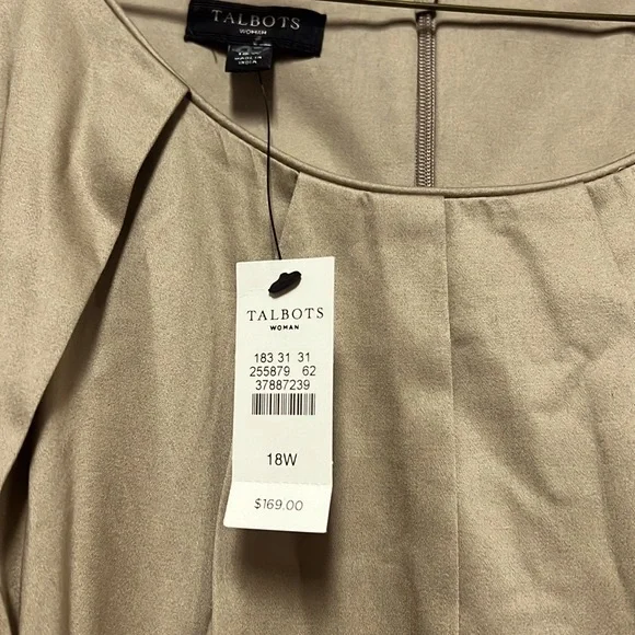 Talbots Tan Midi Dress - Picture 7 of 8